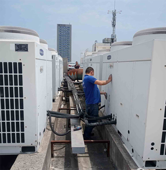 南宫中央空调制热和不制冷系统维修方法